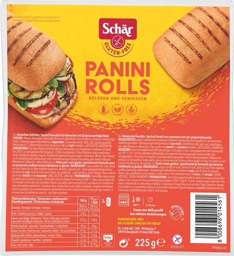 [6974] Schär panini rolls 225g - 3344694