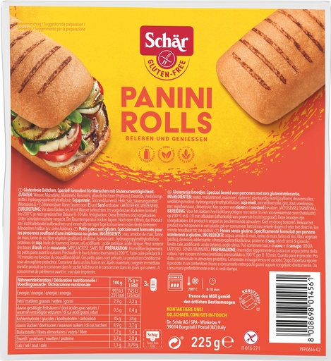 [6974] Schär panini rolls 225g