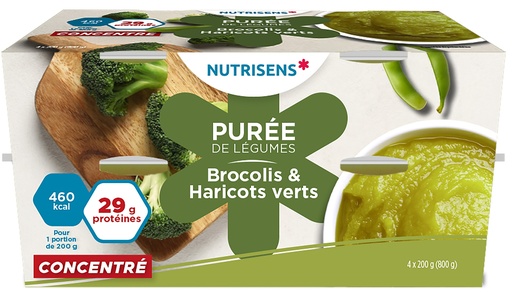 [1432] NS purée de légumes brocolis-haricot verts 200g x 4 HP/HC 