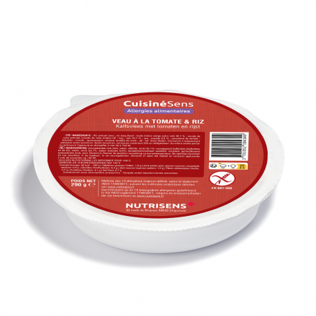 [1476] NS CuisinéSens all°(14) Veau à la tomate et son riz 290g