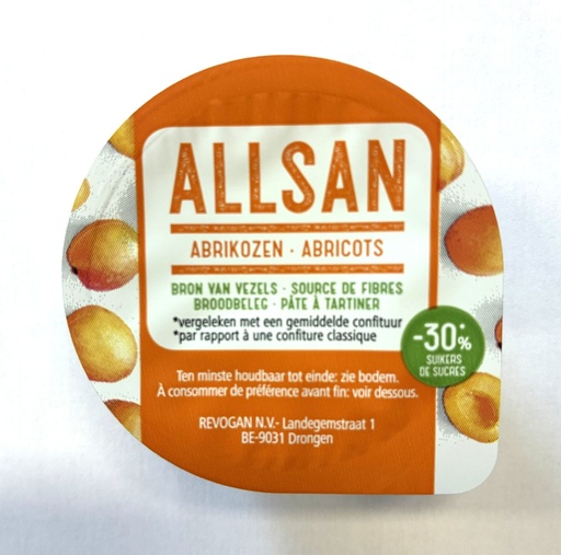 [3917] Allsan broodbeleg abrikoos 25g x 120 