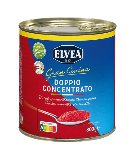 [2056] Elvea dubbel tomatenconcentraat 28/30%  800g