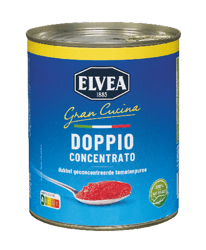[2056] Elvea dubbel tomatenconcentraat 28/30%  800g