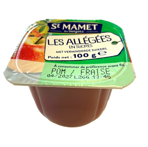[1278] St Mamet pomme-fraise purée 100ml x 120 a/sucre