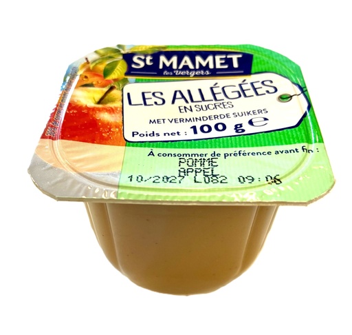 [1277] St Mamet compote de pommes 100ml x 120 avec sucre