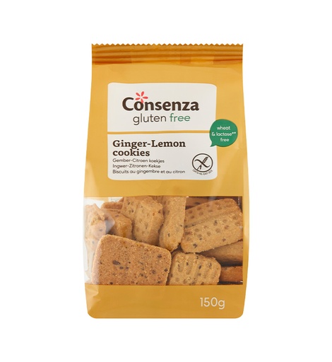 [3985] Consenza biscuits gingembre citron bio 150g 