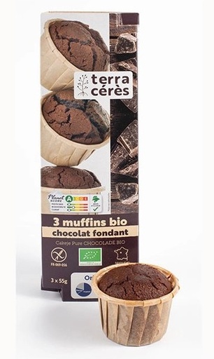 [3994] Terra Ceres muffins chocolade bio 3x55g 
